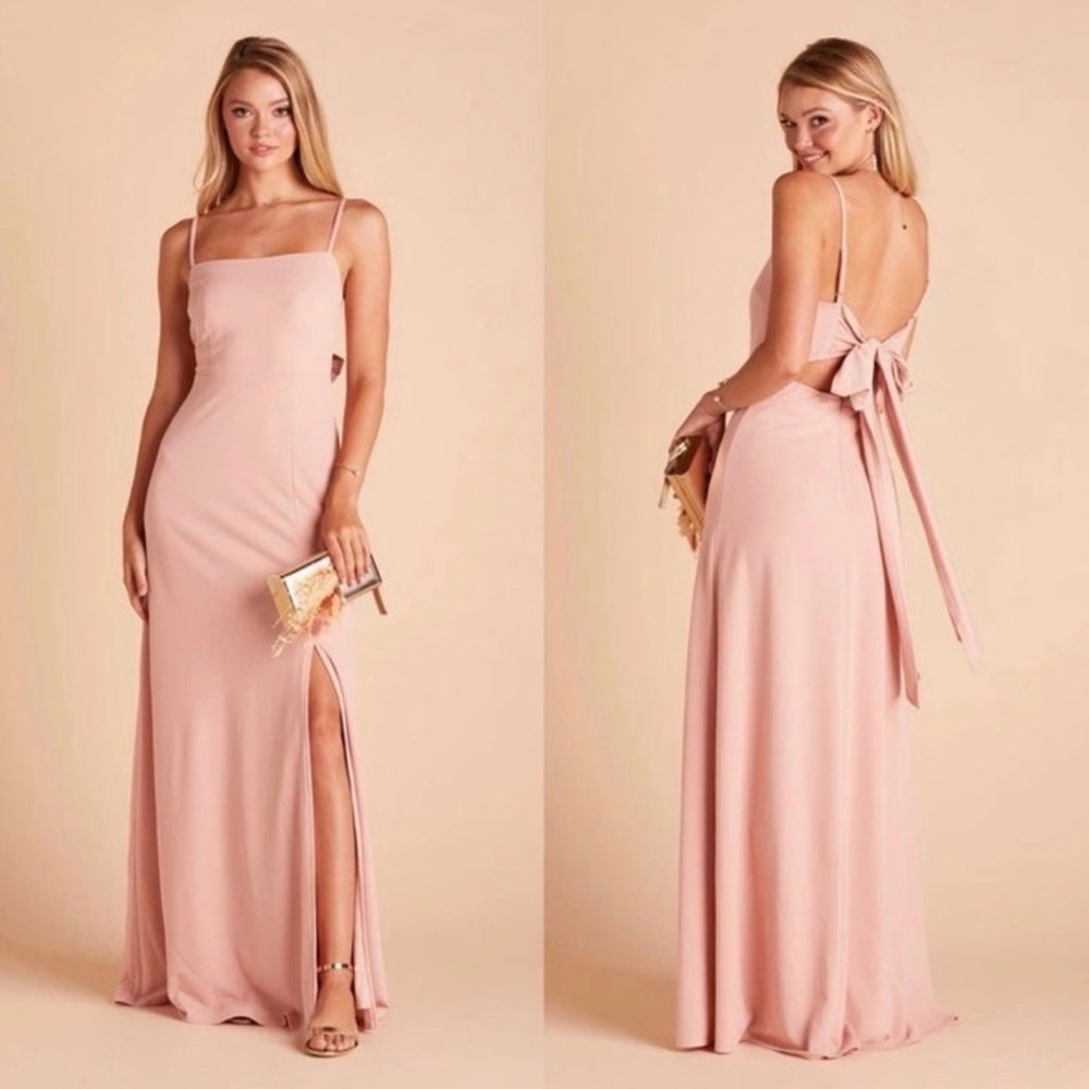 Small Birdy Grey Benny Crepe Maxi Dress in Dusty Rose